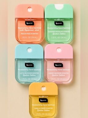 B.Pure Pocket Hand Sanitizer Set (5) – Peach, Pistachio, Lotus, Cherry, Vanilla
